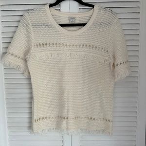 J.Crew Factory Cream Sweater Size S